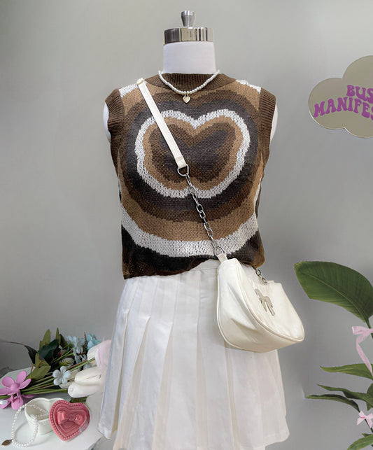 brown butterfly vest