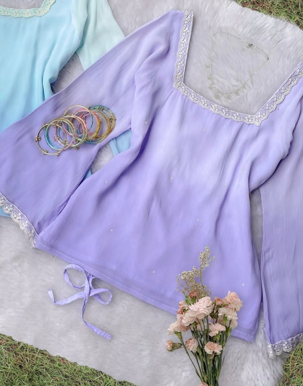 Noor kurti purple