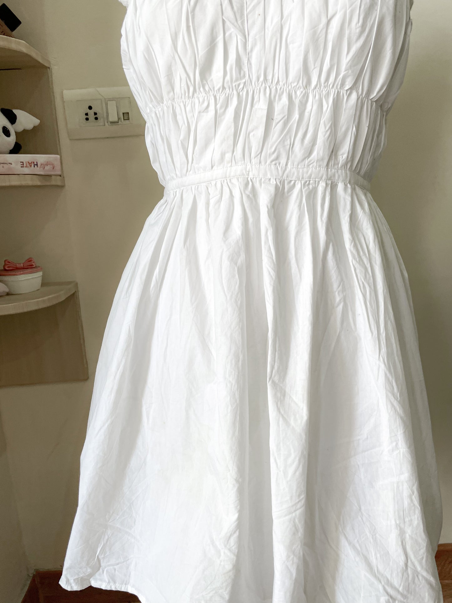 white dress