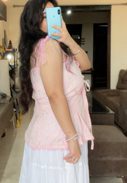Primrose pink top