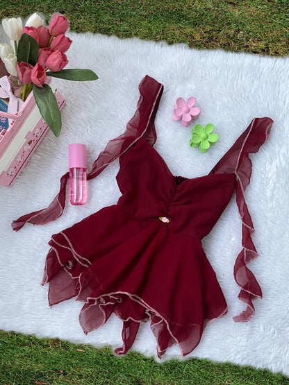 cherry periwinkle top