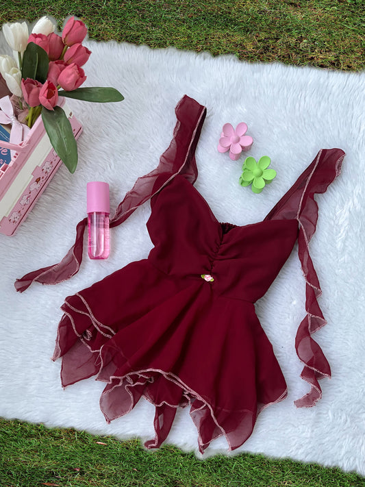 cherry periwinkle top