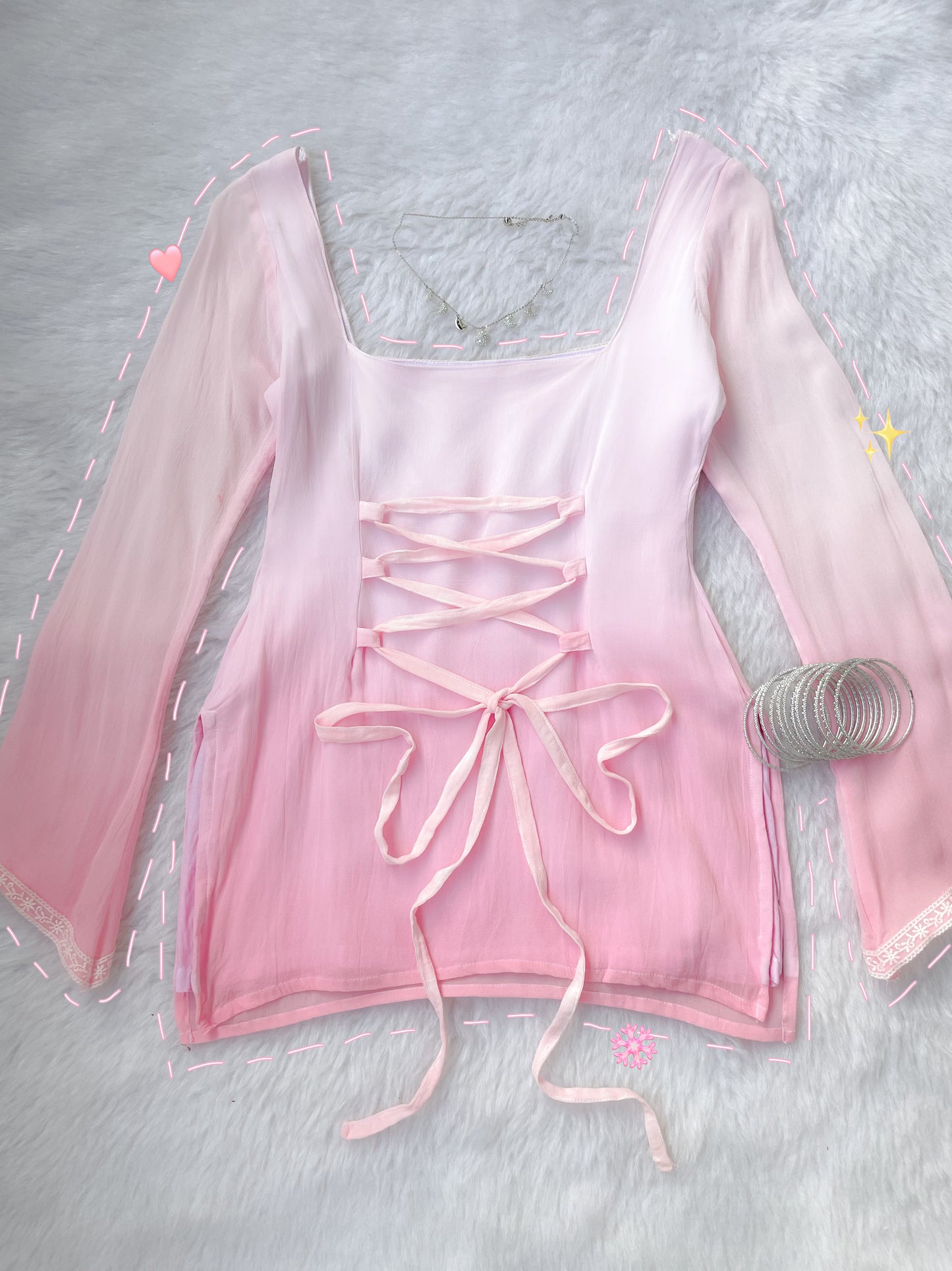 Noor kurti pink