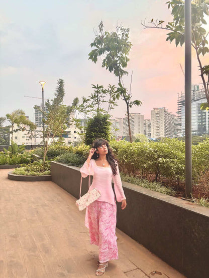 Noor kurti pink