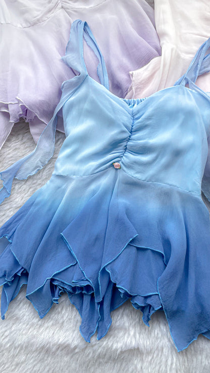 periwinkle blue ombre top
