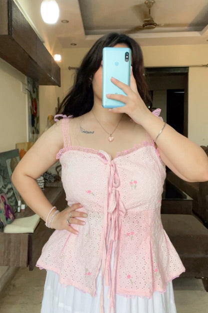 Primrose pink top