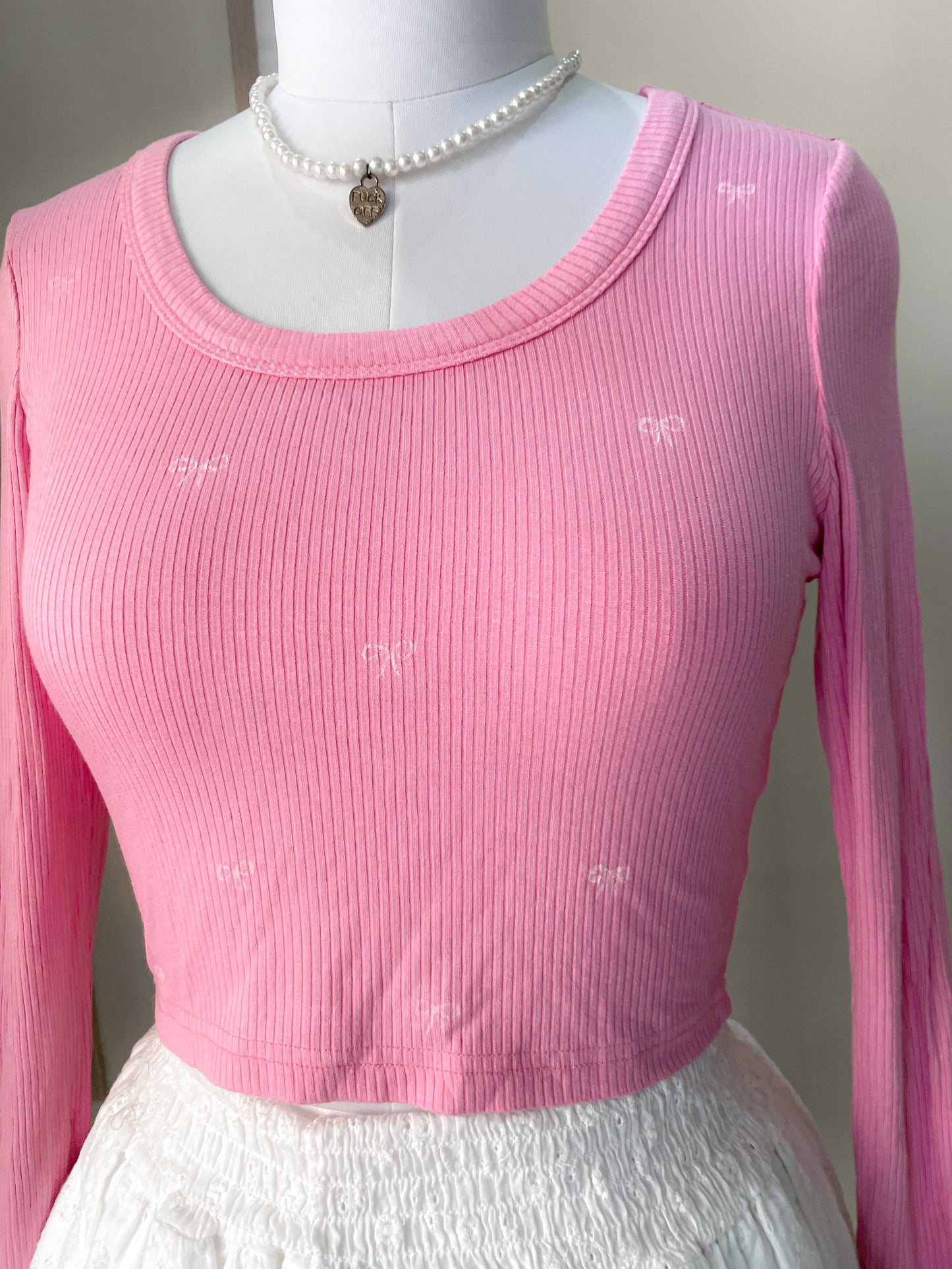 pink bow top