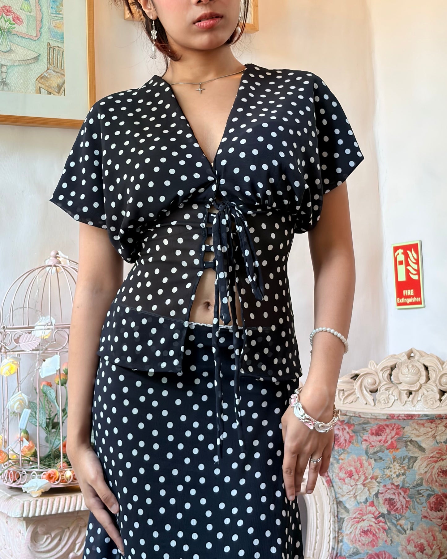 Polka dot top