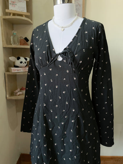 black floral dress