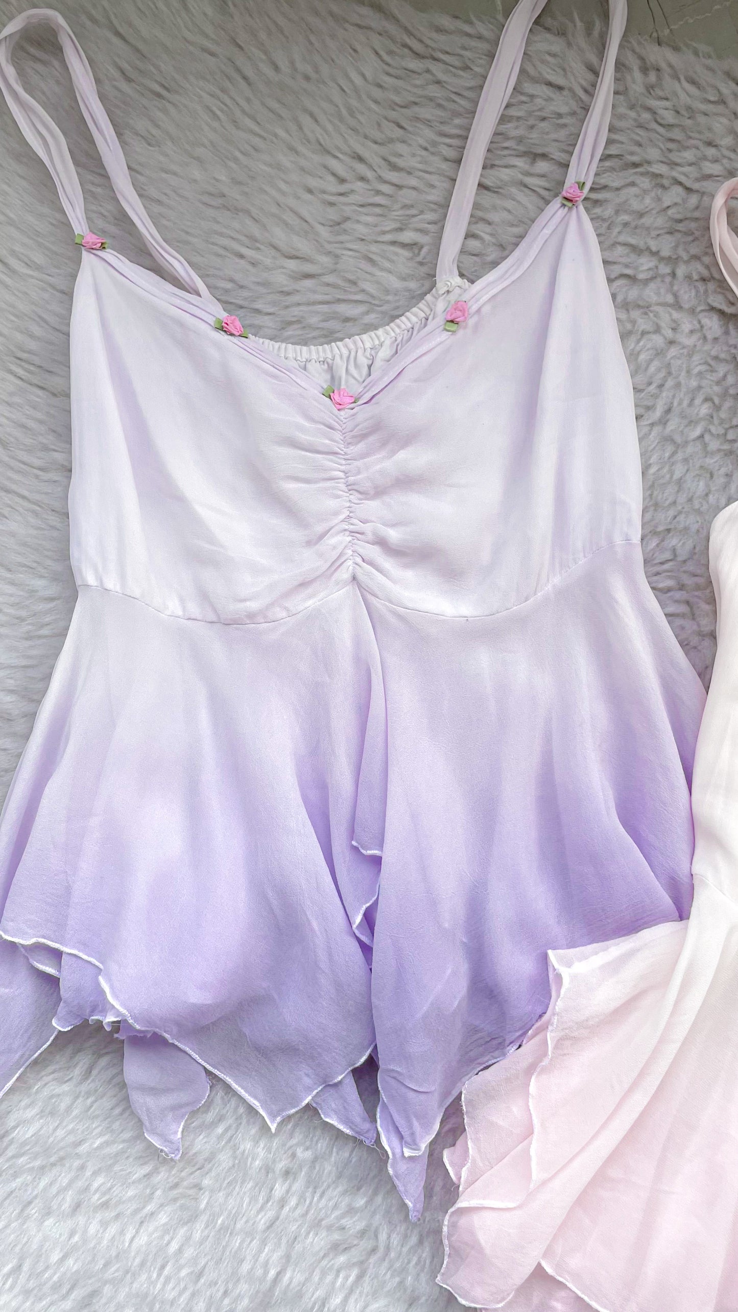 Periwinkle lavender ombré top