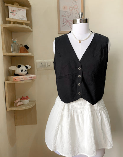 black waist coat