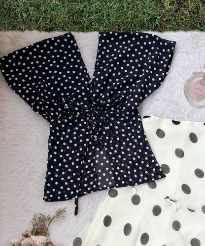 Polka dot top
