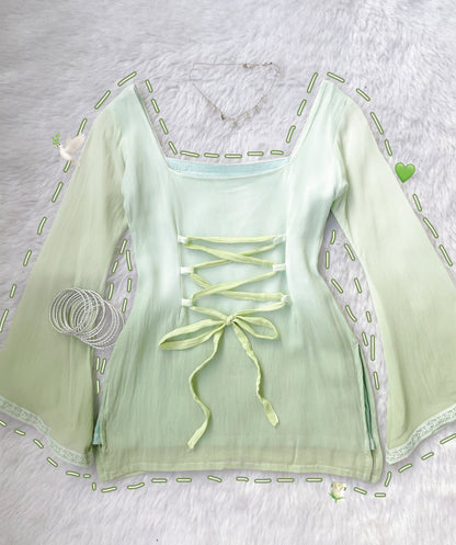 Noor kurti green