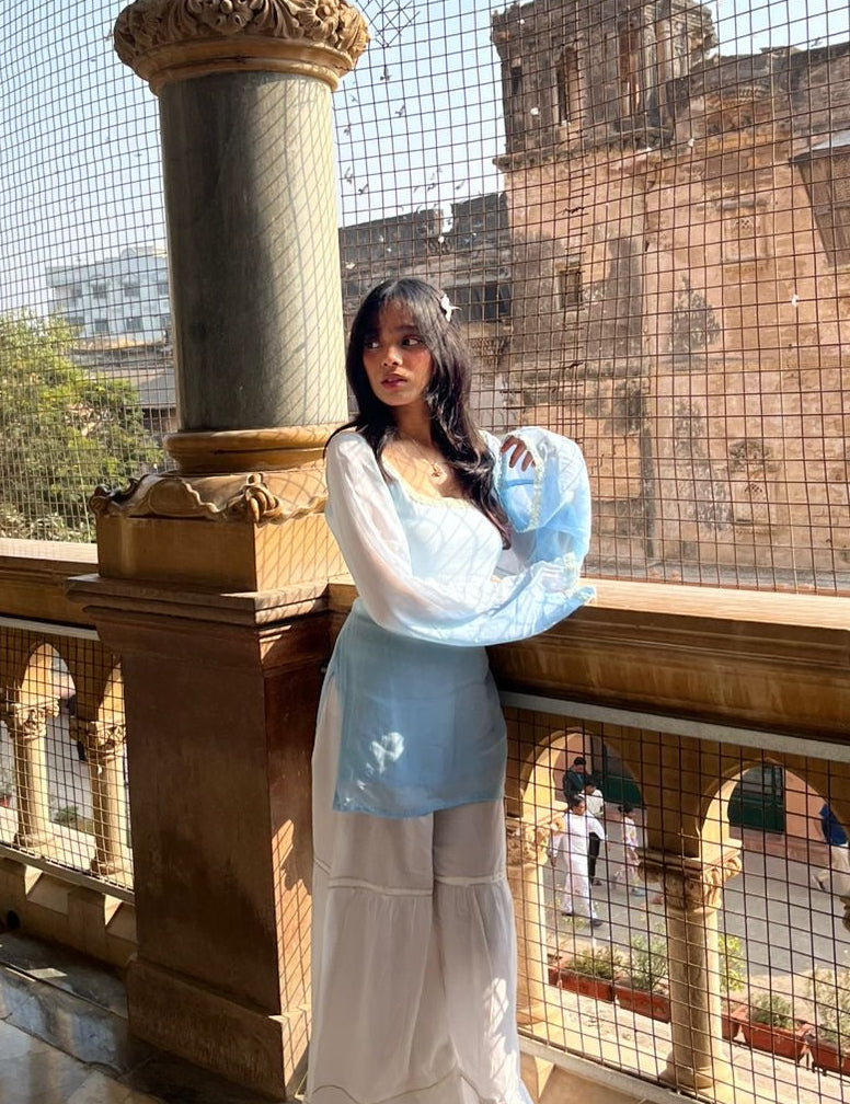 Noor kurti blue