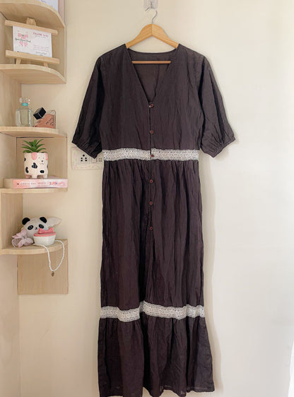 dark brown dress
