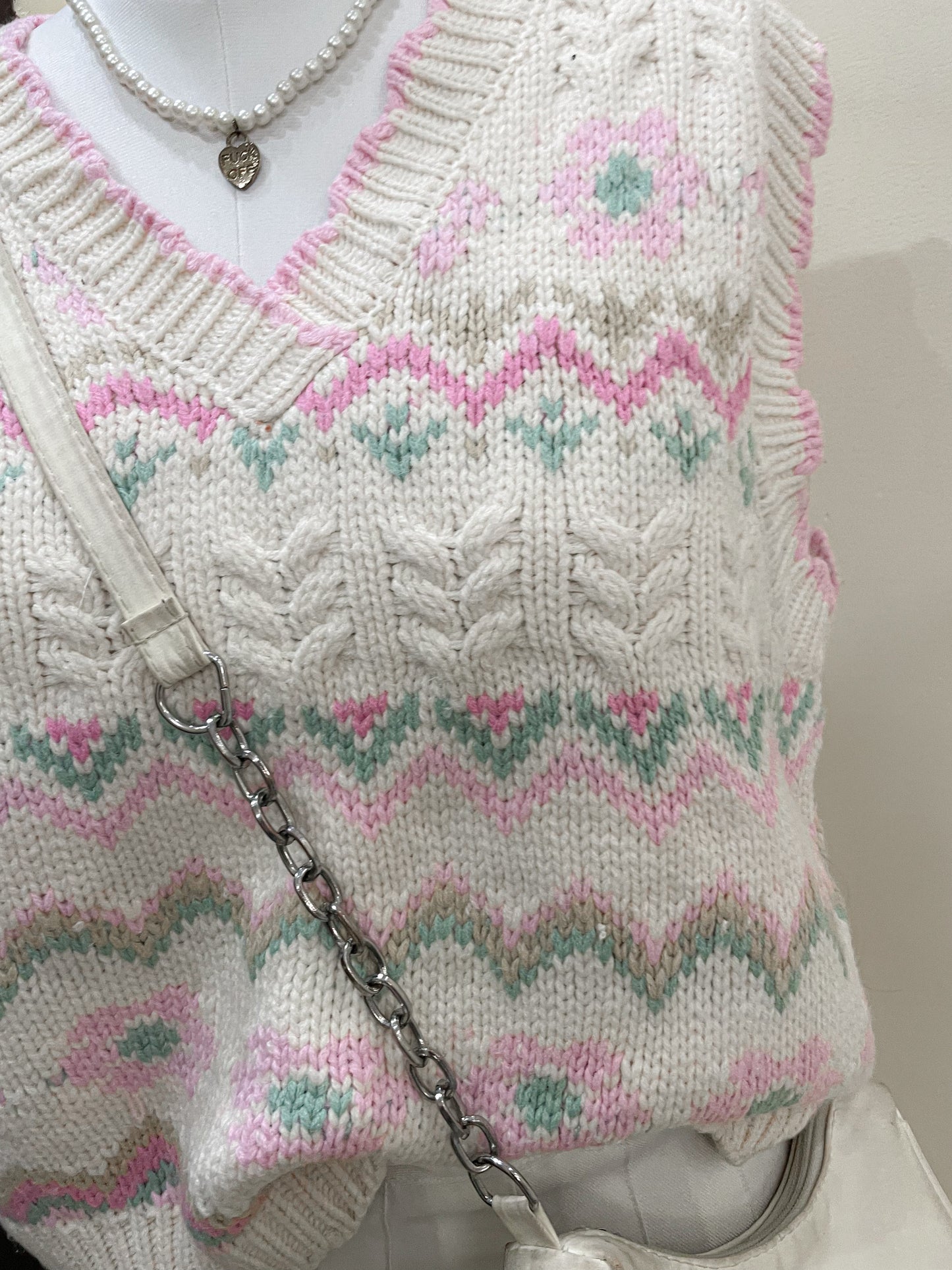 Pastel pink vest