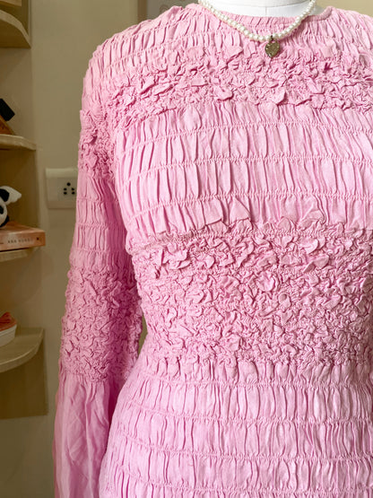 pink ruched top