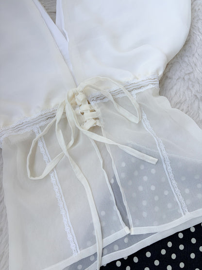 White lace top