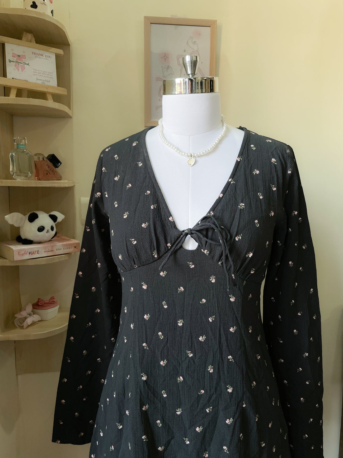 black floral dress