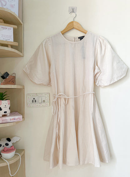 linen flare dress