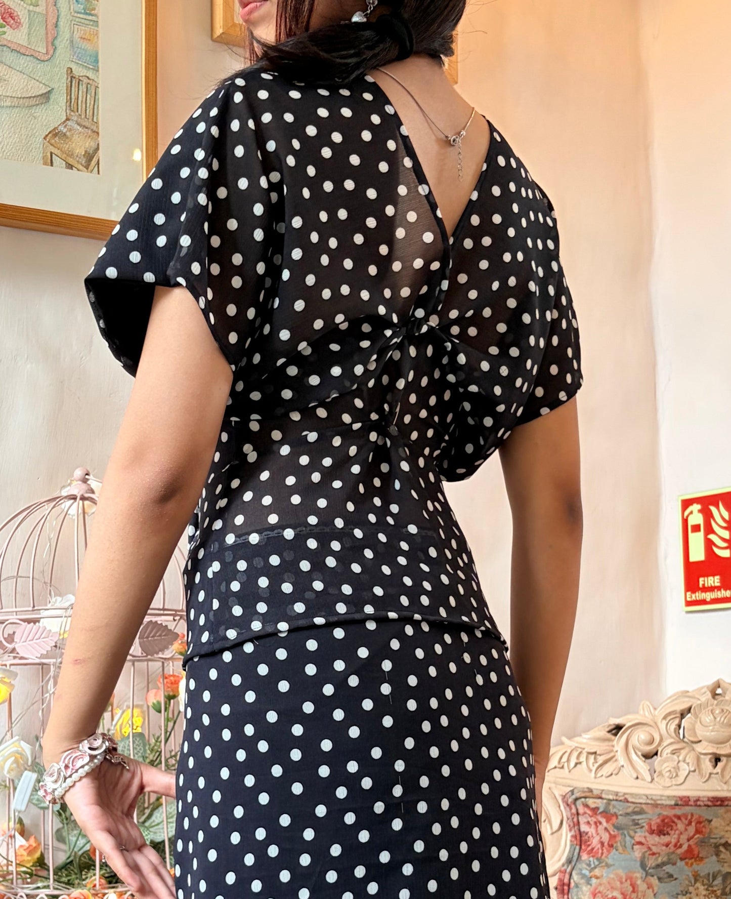 Polka dot top