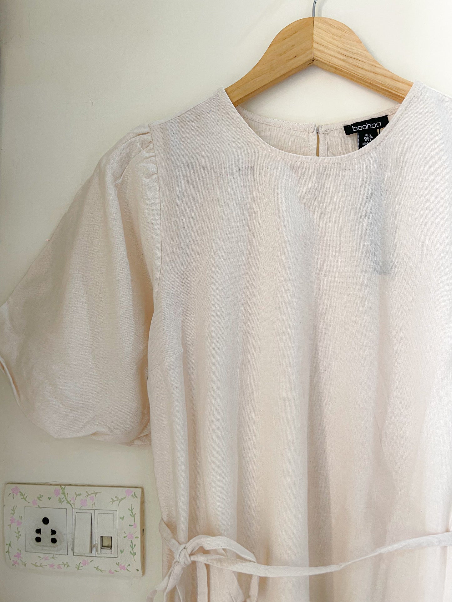 linen flare dress