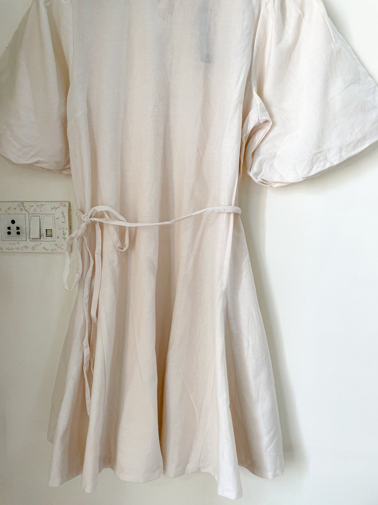 linen flare dress