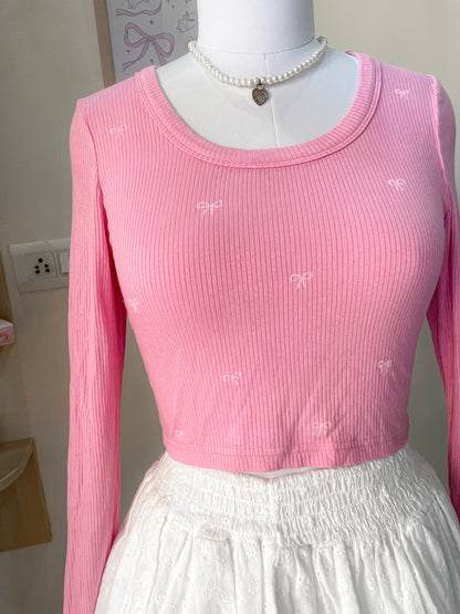pink bow top