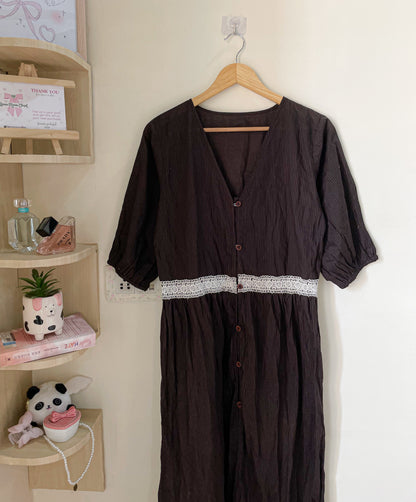 dark brown dress