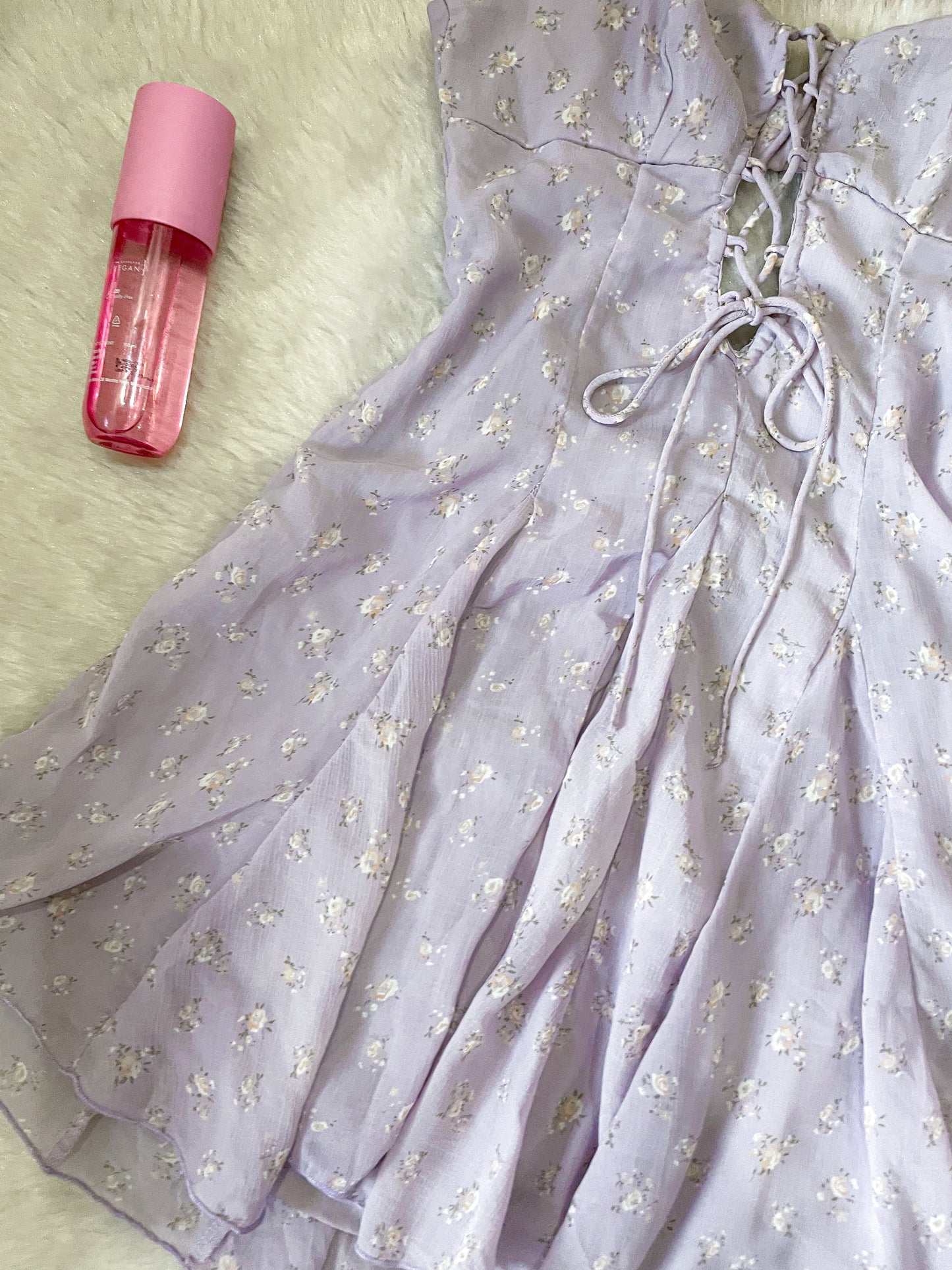 lilac floral dress