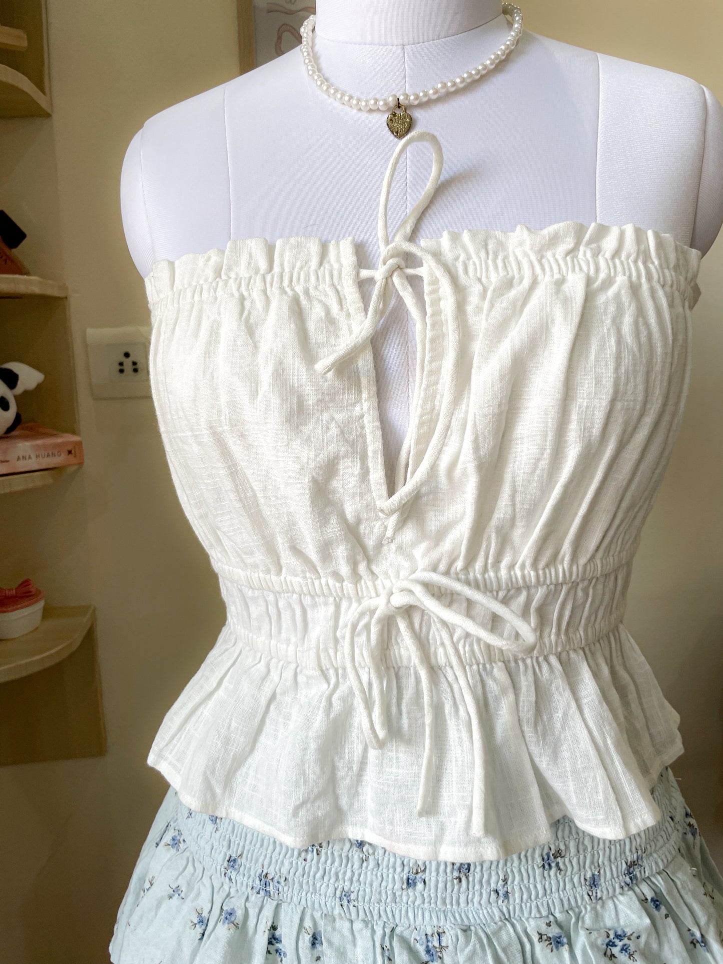 white tube top