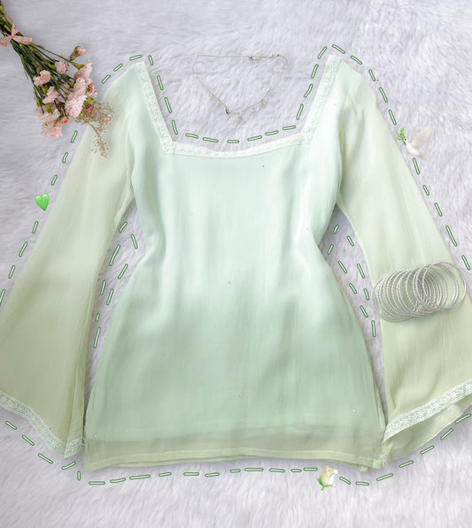 Noor kurti green