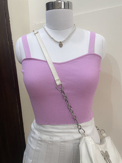 pink cami top