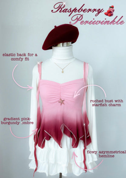 Raspberry periwinkle top